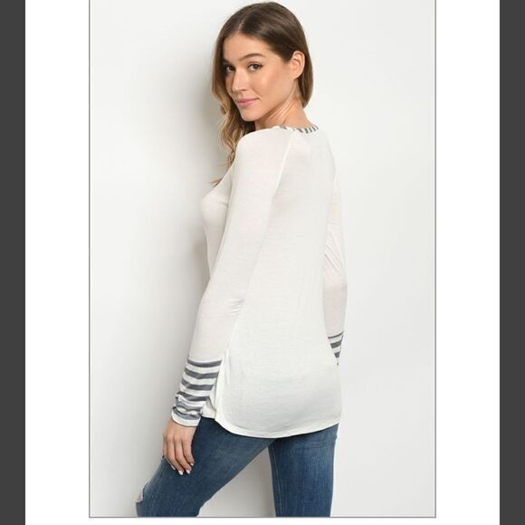 long sleeve, scoop neck jersey tunic - Picture 2 of 2